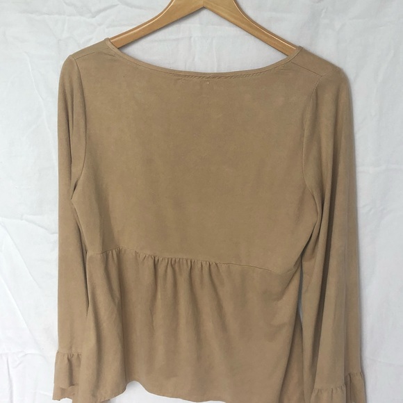 Beige blouse Taylor and sage long sleeve hippie - Picture 5 of 5